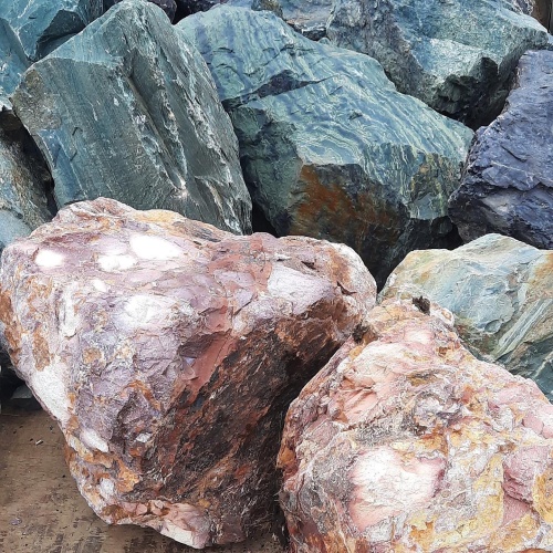 Ландшафтные глыбы красно-фиолетовые 200-1000 килограмм купить в Ишиме