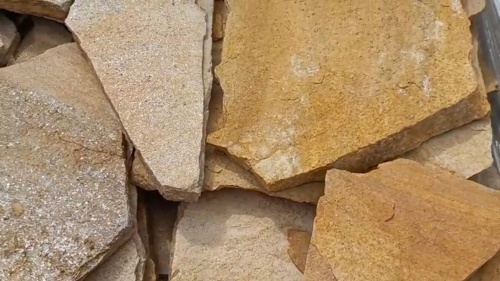 Плитняк златолит жёлтый для цоколя купить в Ишиме