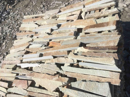 Горбушка златолит золотистый для облицовки купить в Ишиме